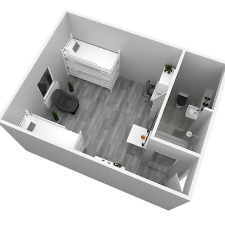 Zentrum - Komplettes Zimmer, Hochbett, Android Tv & Eigenem Bad - Perfekt Fuer Familien & Gruppen ホテル *