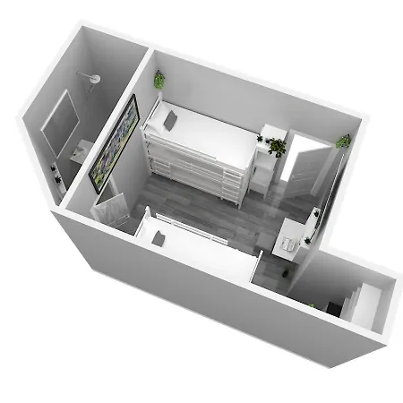 ホテル Zentrum - Komplettes Zimmer, Hochbett, Android Tv & Eigenem Bad - Perfekt Fuer Familien & Gruppen