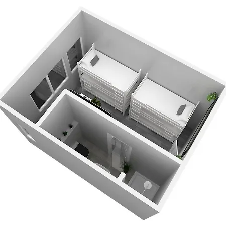Zentrum - Komplettes Zimmer, Hochbett, Android Tv & Eigenem Bad - Perfekt Fuer Familien & Gruppen Szálloda *
