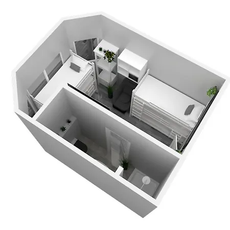 Zentrum - Komplettes Zimmer, Hochbett, Android Tv & Eigenem Bad - Perfekt Fuer Familien & Gruppen Hotel Ulm