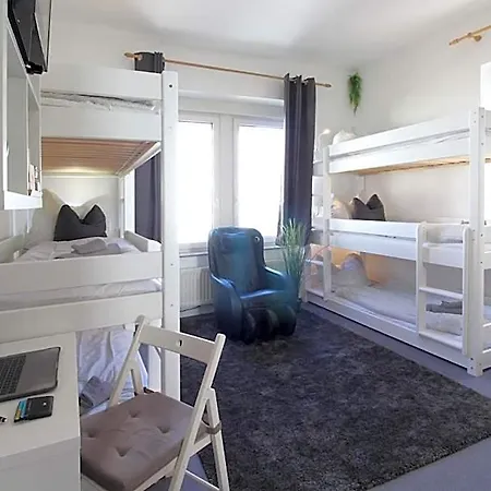 Hotel Zentrum - Komplettes Zimmer, Hochbett, Android Tv&eigenem Bad - Perfekt Für Familien&gruppen Ulm