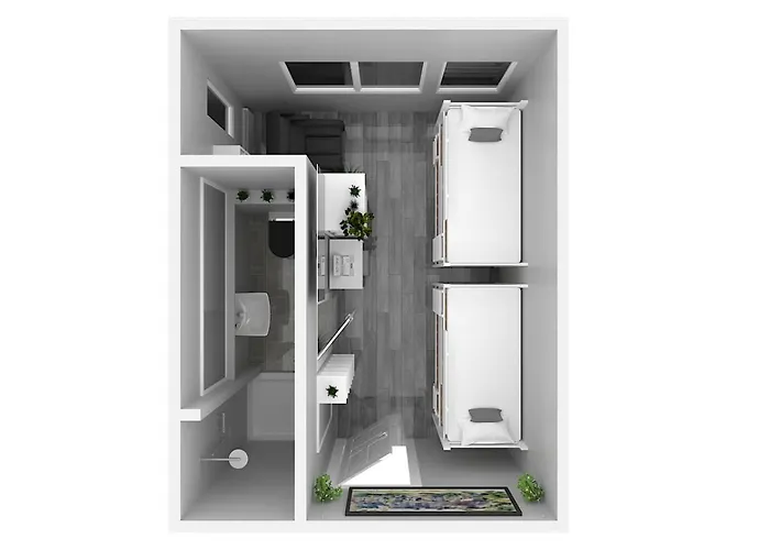 Hotel Zentrum - Komplettes Zimmer, Hochbett, Android Tv & Eigenem Bad - Perfekt Fuer Familien & Gruppen