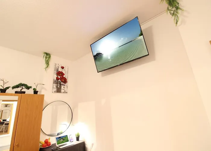 Отель Zentrum - Komplettes Zimmer, Hochbett, Android Tv & Eigenem Bad - Perfekt Fuer Familien & Gruppen Ульм